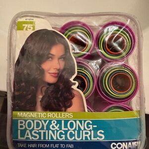 Magnetic Hair Rollers, hair clips, detangle combs, and hair rollers- Multicolor
